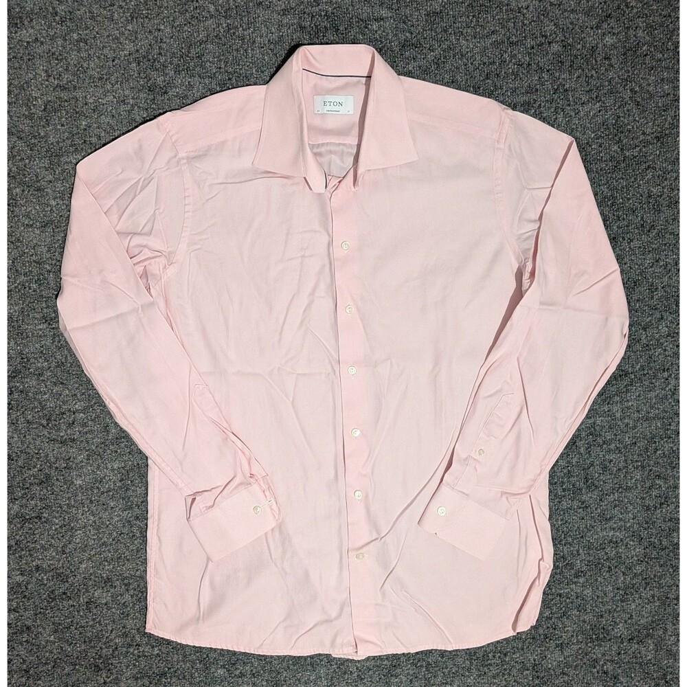 Eton Shirt Mens Size 43 17 Contemporary Dress Button Up Long Sleeve